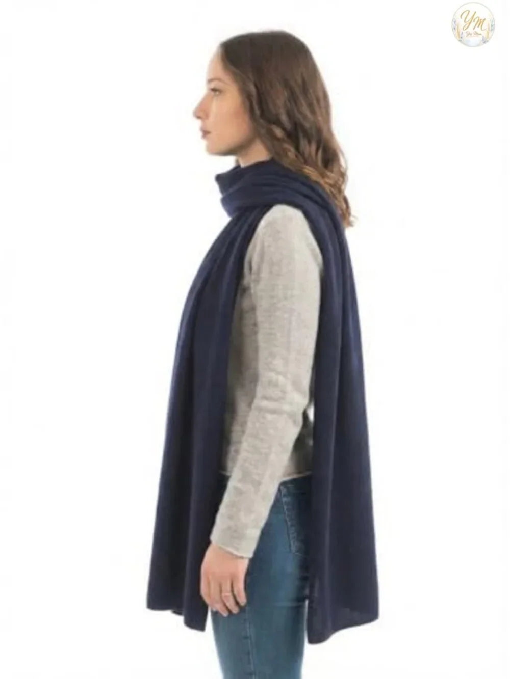 Cashmere Blend Stole Wrap Shawl Lightweight Italian